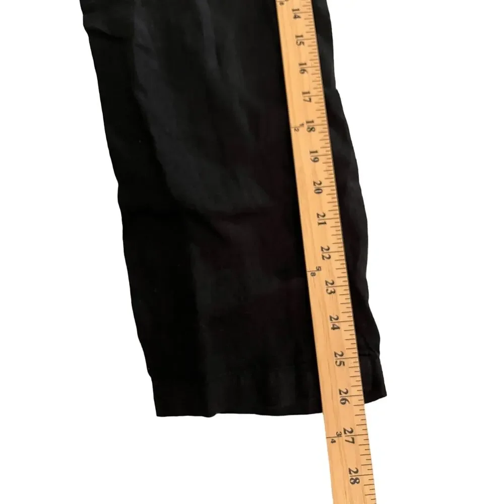 NEW MATE THE LABEL Long Sleeve 100% Linen Jumpsuit - Jet Black SIZE S - Picture 10 of 13